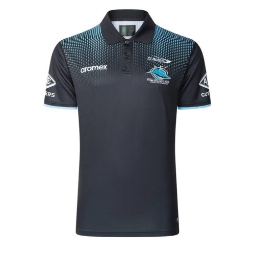 Cronulla Sharks 2025 Mens Media Polo