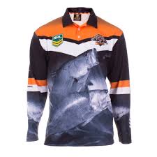 West Tigers Kids Fishing Shirt