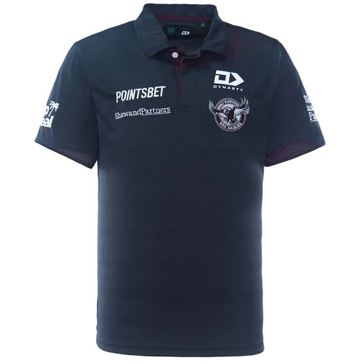 Manly Sea Eagles Mens Alternate Media Polo