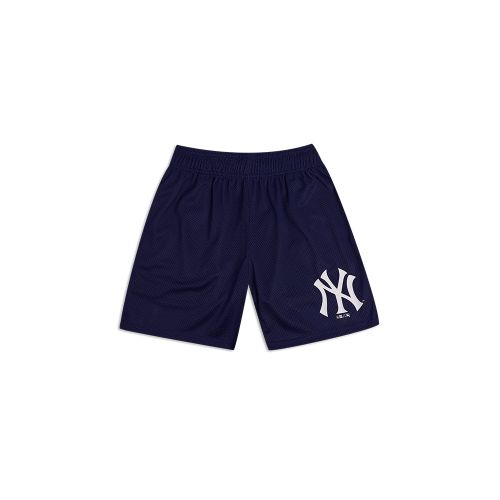 New York Yankees Mens Mesh Navy Shorts