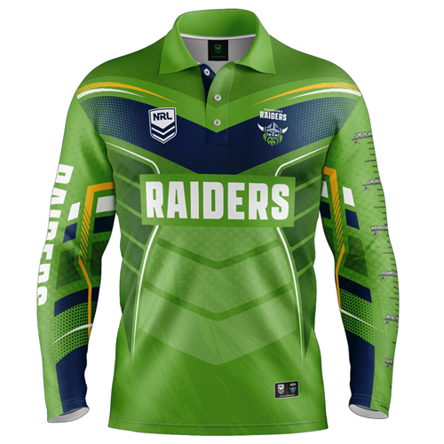 Canberra Raiders Kids Fishing Shirt - Cyber