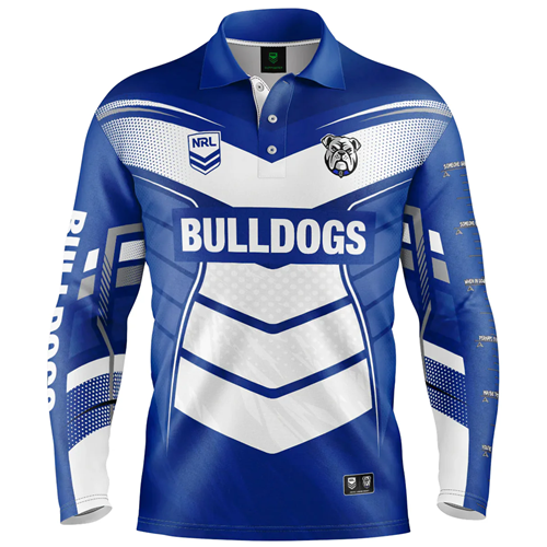 Canterbury Bulldogs Kids Fishing Shirt - Cyber