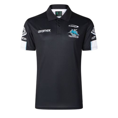 Cronulla Sharks 2026 Mens Media Polo
