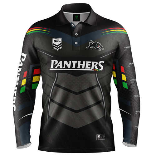 Penrith Panthers Kids Fishing Shirt - Cyber