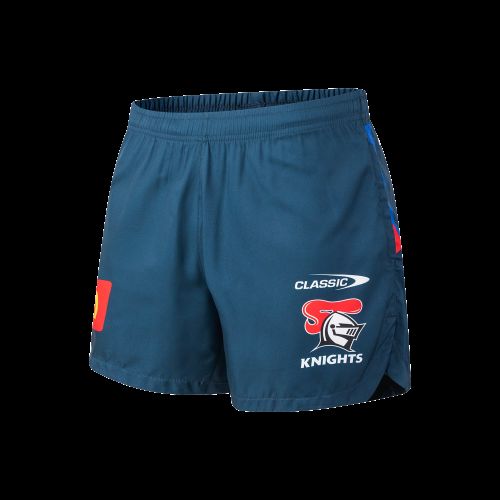 Newcastle Knights 2026 Mens Gym Shorts - Navy