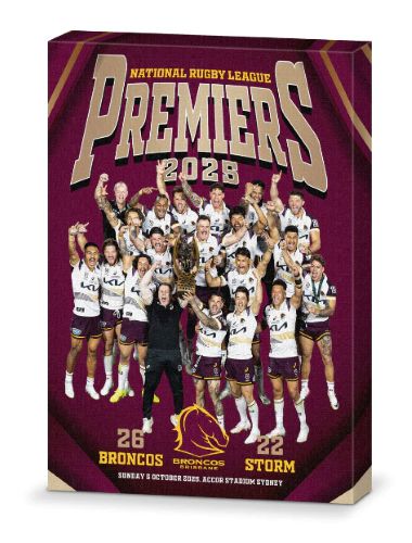 Brisbane Broncos Canvas Print - 2025 Team Photo