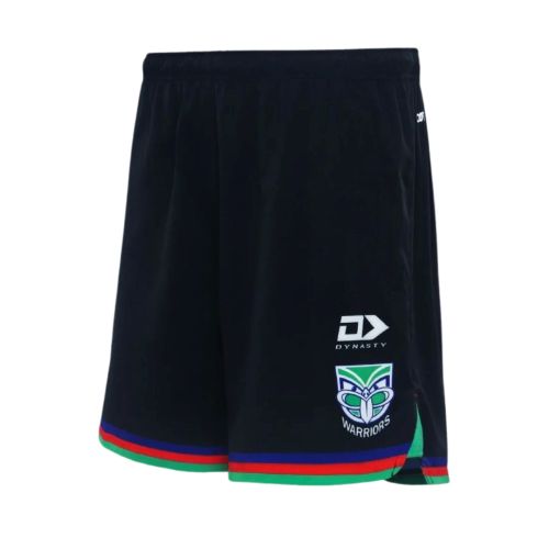 NZ Warriors 2026 Mens Gym Shorts - Black