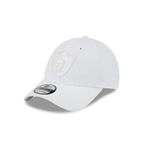 Las Vegas Raiders 9Forty Metallic White on White Cap