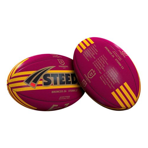 Brisbane Broncos Football Steeden - 2025 Premiers