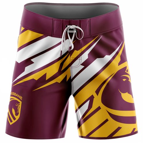Brisbane Broncos Kids Board Shorts - Ignition