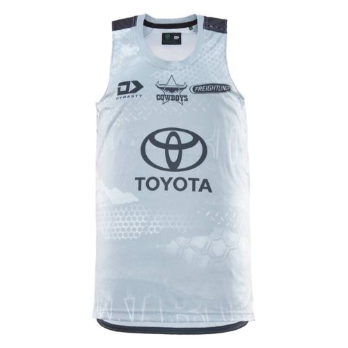 North Queensland Cowboys 2026 Mens Training Singlet - Grey