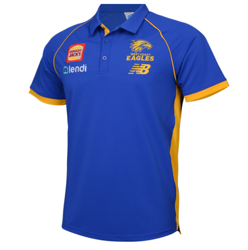 West Coast Eagles 2026 Mens Media Polo