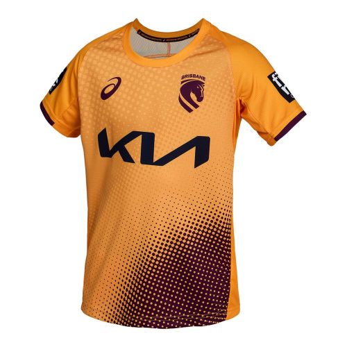 Brisbane Broncos 2026 Kids Training Tee - Gold