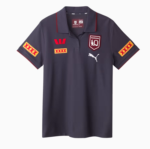 QLD Maroons 2026 Womens Polo - Grey