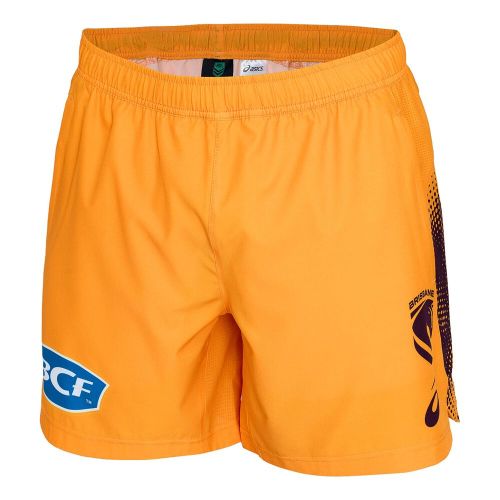 Brisbane Broncos 2026 Mens Training Shorts - Gold