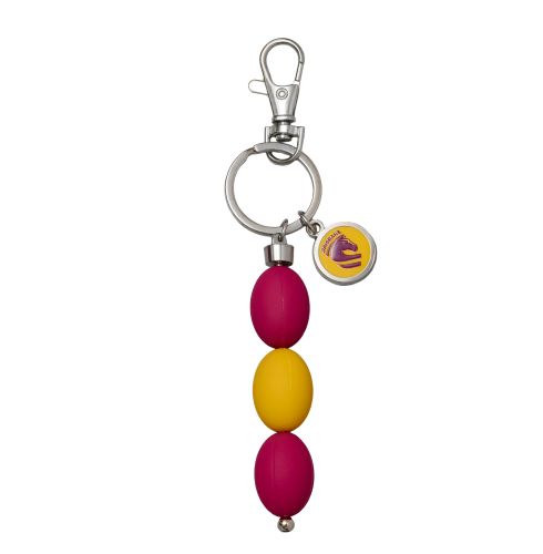 Brisbane Broncos Keyring - 3 Ball Charm