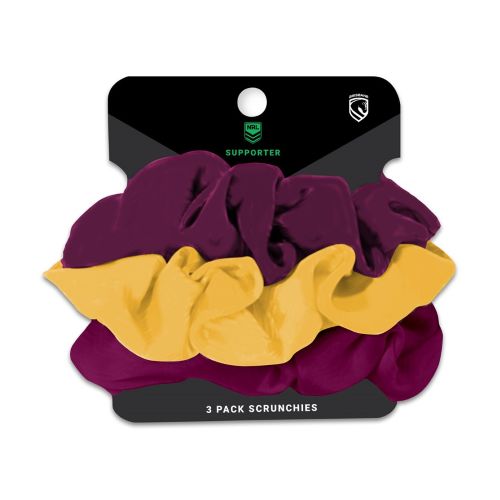 Brisbane Broncos Scrunchies 3PK
