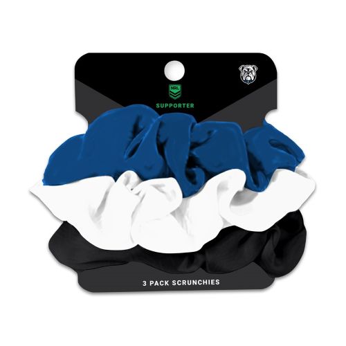 Canterbury Bulldogs Scrunchies 3PK