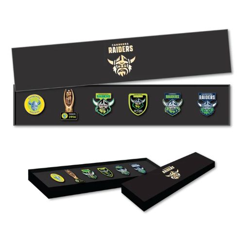 Canberra Raiders Pin Badge Collectors Set - Evolution