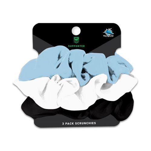 Cronulla Sharks Scrunchies 3PK