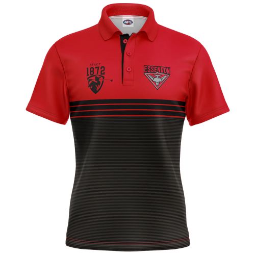 Essendon Bombers Mens Golf Polo - Sandman