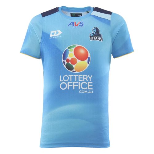 Gold Coast Titans 2026 Mens Training Tee - Cyan