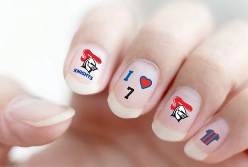 Newcastle Knights Nail Decals