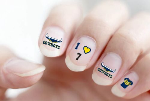 North Queensland Cowboys Nail Decals