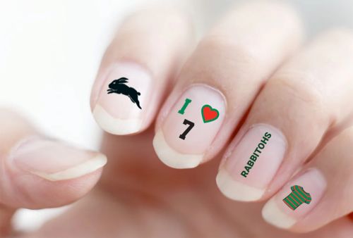 South Sydney Rabbitohs Nail Decals