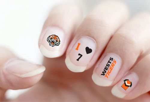 West Tigers Nail Decals