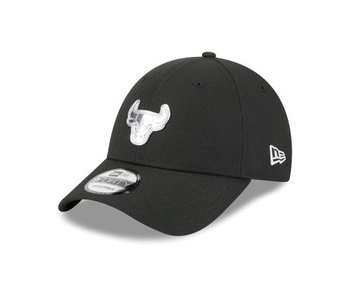 Chicago Bulls 9Forty Liquid Metal Black Cap
