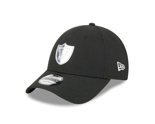 Las Vegas Raiders 9Forty Liquid Metal Black Cap
