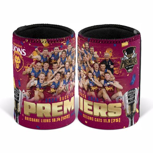 Brisbane Lions Stubby Cooler - 2025 Premiers Team Photo
