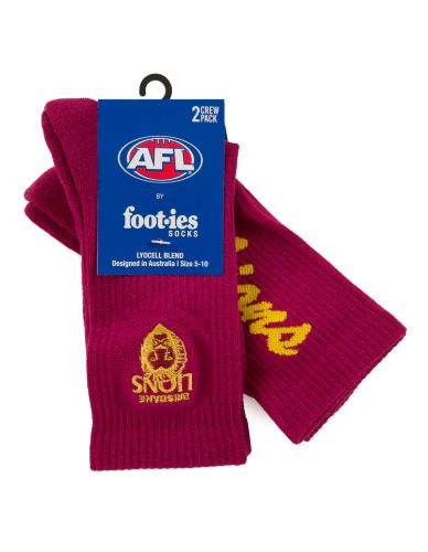 Brisbane Lions Foot-ies Sneaker Socks