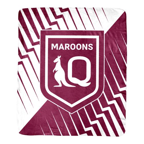 QLD Maroons Fleece Throw Rug