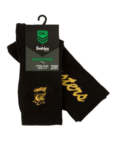Sydney Roosters Foot-ies Sneaker Socks - Black