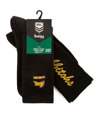 South Sydney Rabbitohs Foot-ies Sneaker Socks - Black