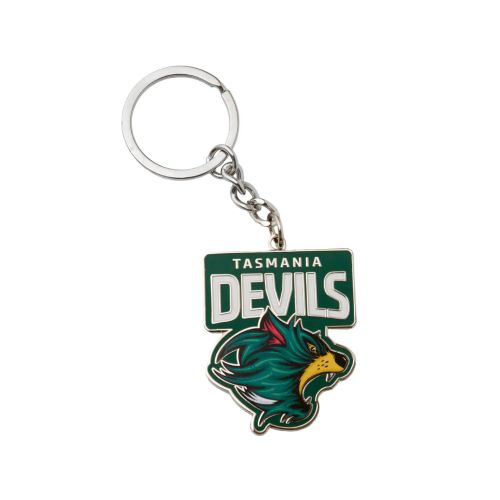 Tasmania Devils Keyring - Metal Logo