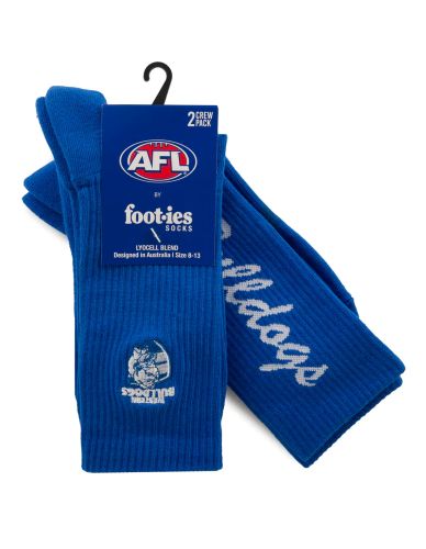Western Bulldogs Foot-ies Sneaker Socks