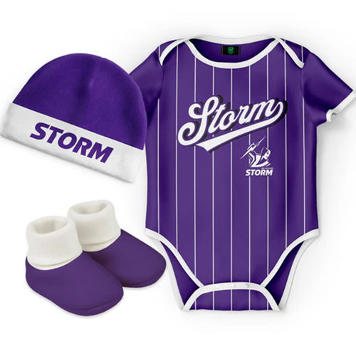 Melbourne Storm 3PC Bodysuit Gift Pack - Lullaby