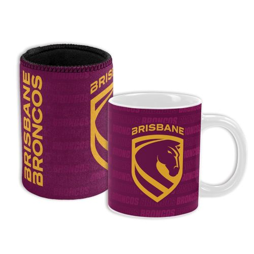Brisbane Broncos Mug & Cooler Gift Pack