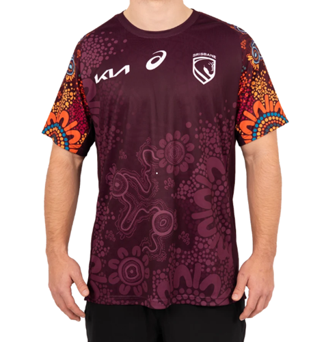 Brisbane Broncos 2026 Mens Indigenous Run Out Tee