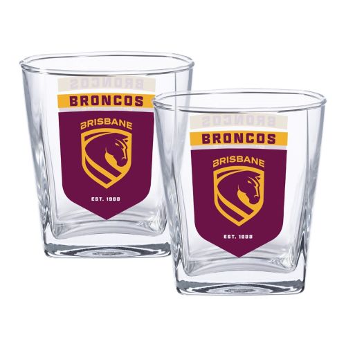 Brisbane Broncos Spirit Glass Set of 2