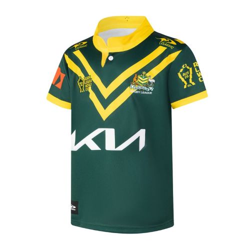 Australian Kangaroos RLWC 2026 Kids Home Jersey