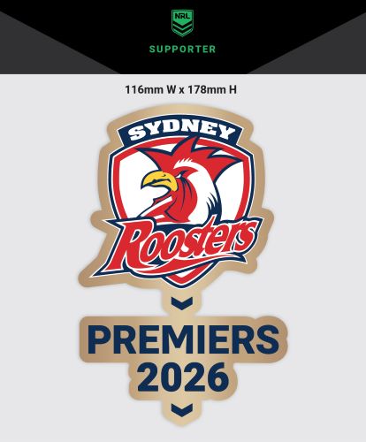 Sydney Roosters Medium Size Decal - 2026 Premiers